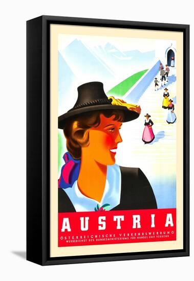 Winter In Austria-Joseph Binder-Framed Stretched Canvas