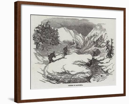 Winter in California-null-Framed Giclee Print