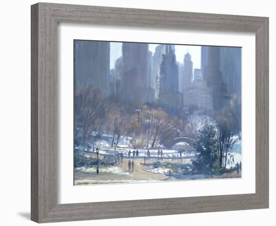 Winter in Central Park, New York, 1997-Julian Barrow-Framed Giclee Print