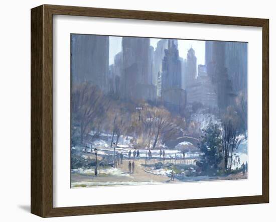 Winter in Central Park, New York, 1997-Julian Barrow-Framed Giclee Print