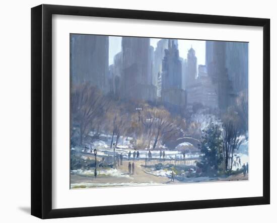 Winter in Central Park, New York, 1997-Julian Barrow-Framed Giclee Print