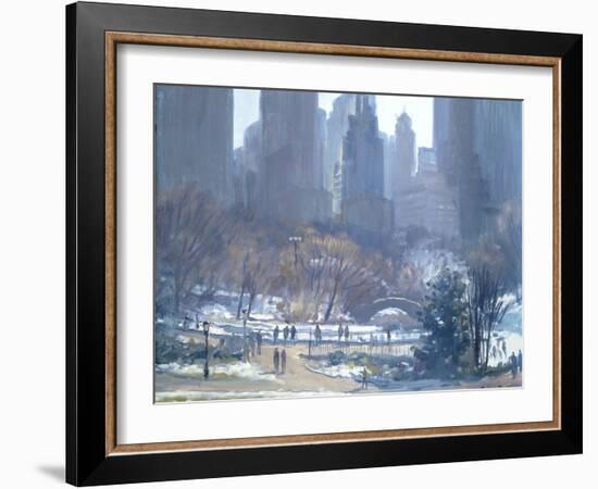 Winter in Central Park, New York, 1997-Julian Barrow-Framed Giclee Print