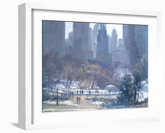 Winter in Central Park, New York, 1997-Julian Barrow-Framed Giclee Print