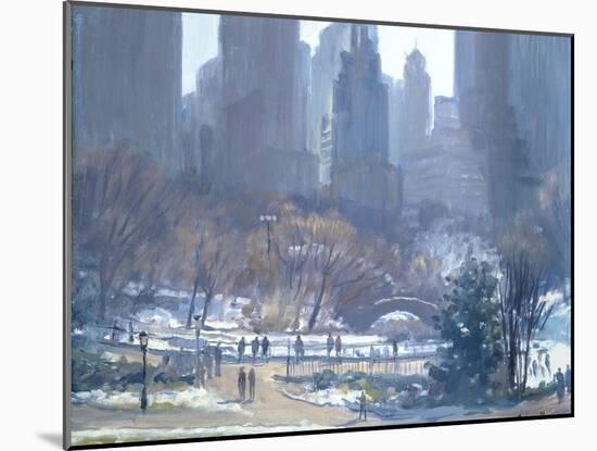 Winter in Central Park, New York, 1997-Julian Barrow-Mounted Giclee Print