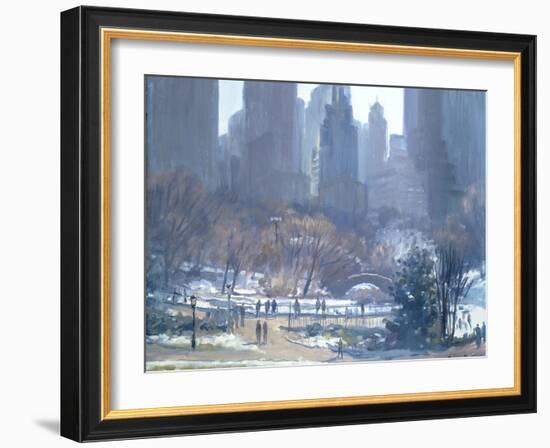 Winter in Central Park, New York, 1997-Julian Barrow-Framed Giclee Print