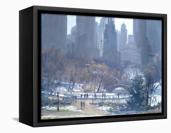 Winter in Central Park, New York, 1997-Julian Barrow-Framed Premier Image Canvas