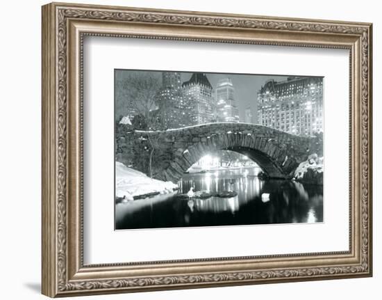 Winter in Central Park-null-Framed Art Print