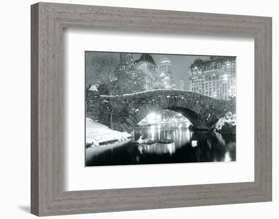 Winter in Central Park-null-Framed Art Print