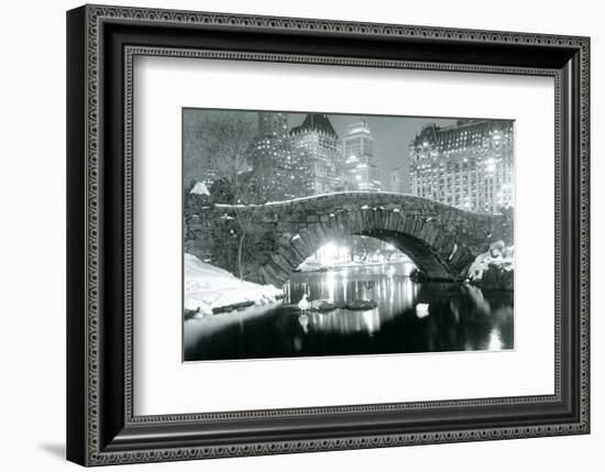 Winter in Central Park-null-Framed Art Print
