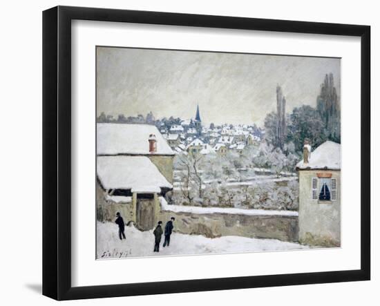 Winter in Louveciennes-Alfred Sisley-Framed Giclee Print