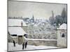 Winter in Louveciennes-Alfred Sisley-Mounted Giclee Print