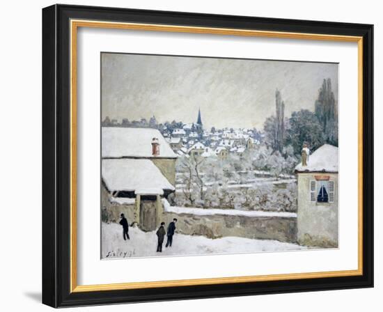 Winter in Louveciennes-Alfred Sisley-Framed Giclee Print