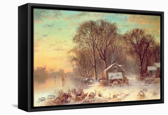 Winter in Malden, Massachusetts, 1864-Thomas Doughty-Framed Premier Image Canvas