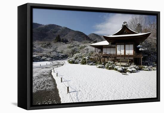 Winter in Okochi-sanso villa, Kyoto, Japan, Asia-Damien Douxchamps-Framed Premier Image Canvas