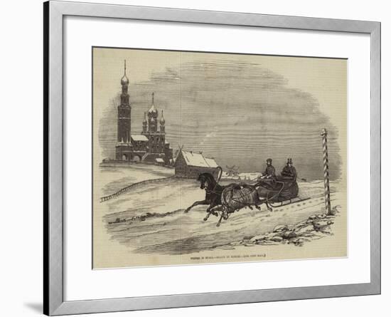 Winter in Russia-null-Framed Giclee Print