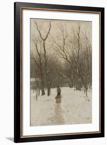 Winter in Scheveningen Bushes-Anton Mauve-Framed Art Print