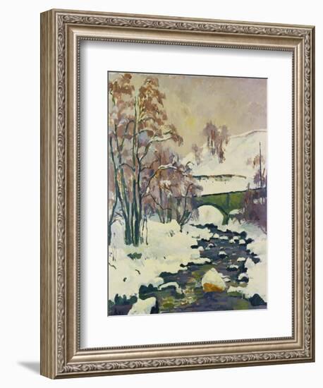 Winter in Stampa-Giovanni Giacometti-Framed Giclee Print