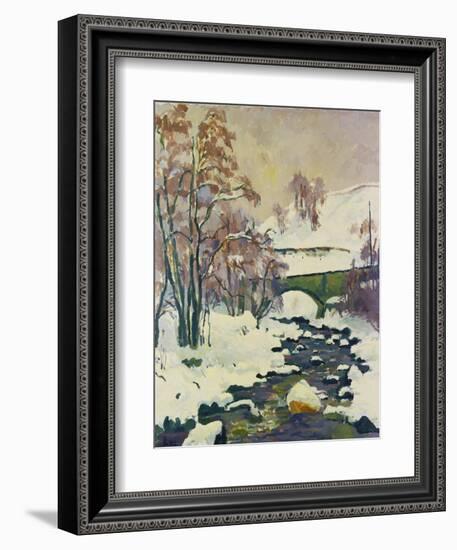 Winter in Stampa-Giovanni Giacometti-Framed Giclee Print