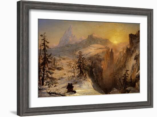 Winter in Switzerland, 1860-Jasper Francis Cropsey-Framed Giclee Print