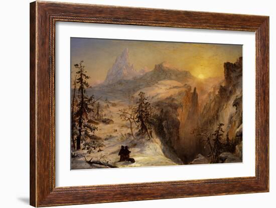 Winter in Switzerland, 1860-Jasper Francis Cropsey-Framed Giclee Print