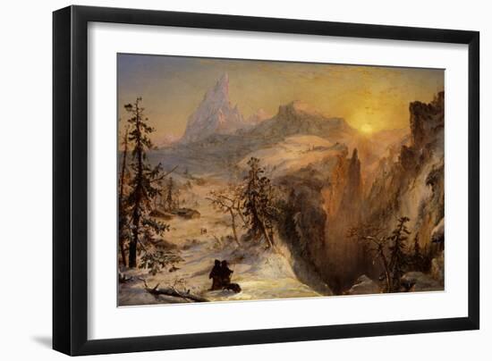 Winter in Switzerland, 1860-Jasper Francis Cropsey-Framed Giclee Print