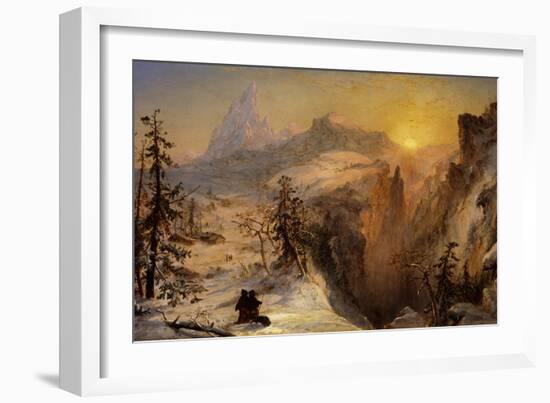 Winter in Switzerland, 1860-Jasper Francis Cropsey-Framed Giclee Print