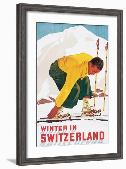 Winter in Switzerland-E^ Hermes-Framed Art Print