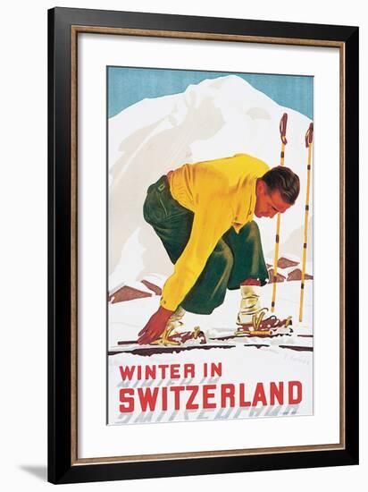 Winter in Switzerland-E^ Hermes-Framed Art Print