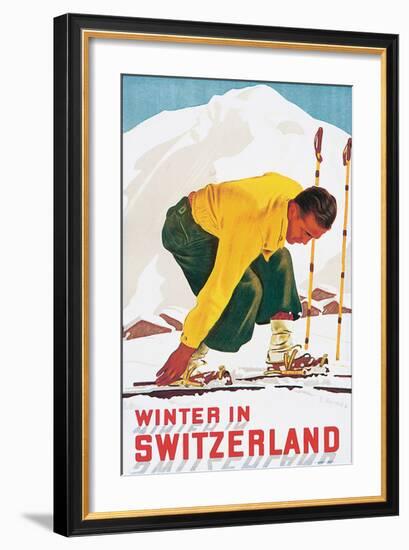 Winter in Switzerland-E^ Hermes-Framed Art Print