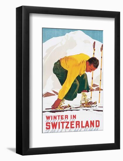 Winter in Switzerland-E^ Hermes-Framed Art Print