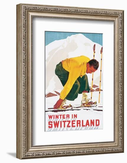 Winter in Switzerland-E^ Hermes-Framed Art Print