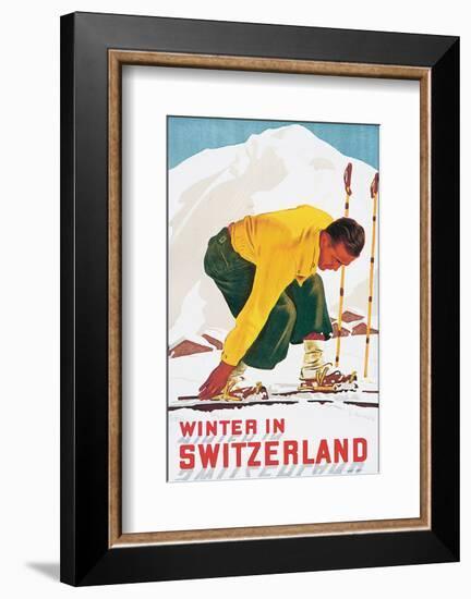 Winter in Switzerland-E^ Hermes-Framed Art Print