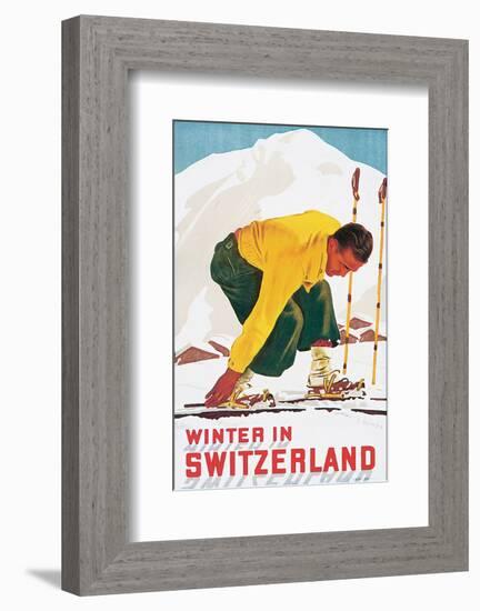 Winter in Switzerland-E^ Hermes-Framed Art Print