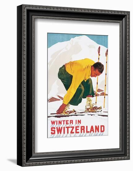 Winter in Switzerland-E^ Hermes-Framed Art Print