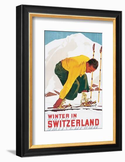 Winter in Switzerland-E^ Hermes-Framed Art Print