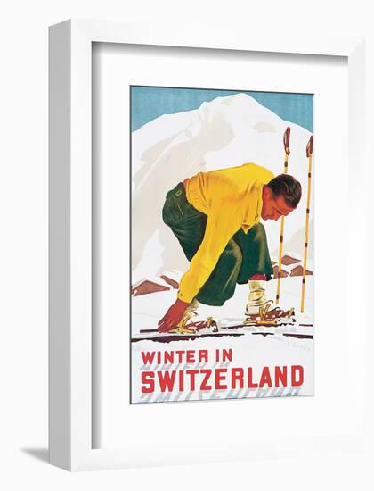 Winter in Switzerland-E^ Hermes-Framed Art Print