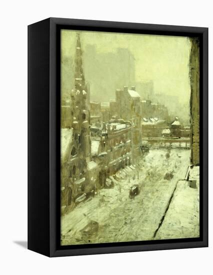 Winter in the City-Paul Cornoyer-Framed Premier Image Canvas