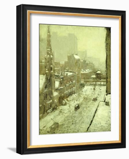 Winter in the City-Paul Cornoyer-Framed Giclee Print