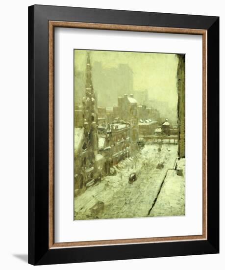 Winter in the City-Paul Cornoyer-Framed Giclee Print