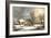 Winter in the Country a Cold Morning-Currier & Ives-Framed Giclee Print