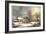 Winter in the Country a Cold Morning-Currier & Ives-Framed Giclee Print