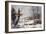 Winter in the Country, Homeward from the Wood-Currier & Ives-Framed Giclee Print