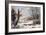 Winter in the Country, Homeward from the Wood-Currier & Ives-Framed Giclee Print