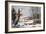 Winter in the Country, Homeward from the Wood-Currier & Ives-Framed Giclee Print