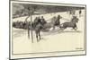 Winter in the Engadine, a Tailing Party at Davos Platz-Frank Craig-Mounted Giclee Print