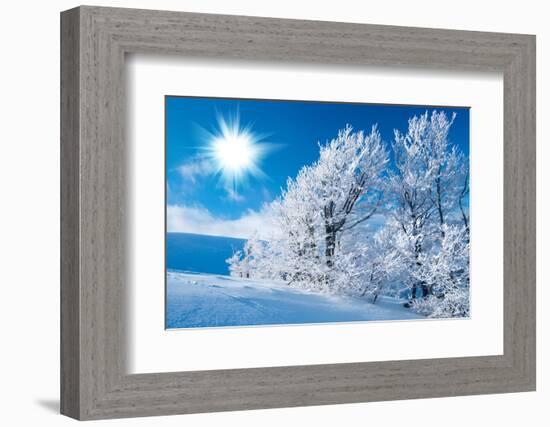 Winter in the Mountains-silver-john-Framed Photographic Print