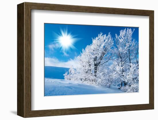 Winter in the Mountains-silver-john-Framed Photographic Print