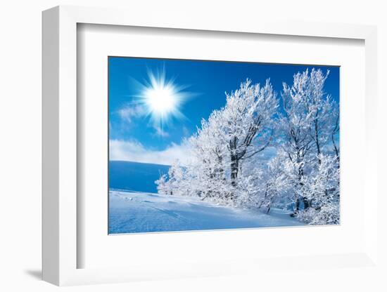 Winter in the Mountains-silver-john-Framed Photographic Print