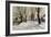 Winter in the Village-Walter Moras-Framed Giclee Print