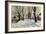 Winter in the Village-Walter Moras-Framed Giclee Print